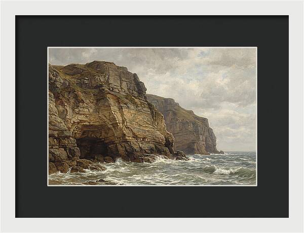 Coastal Cliffs Under Dramatic Skies