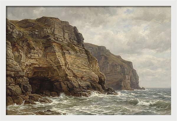 Coastal Cliffs Under Dramatic Skies
