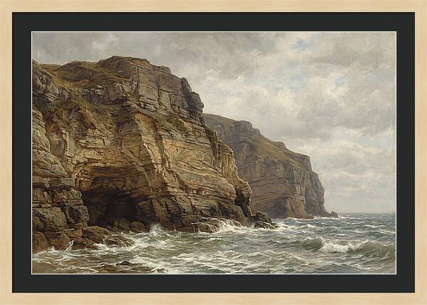 Coastal Cliffs Under Dramatic Skies