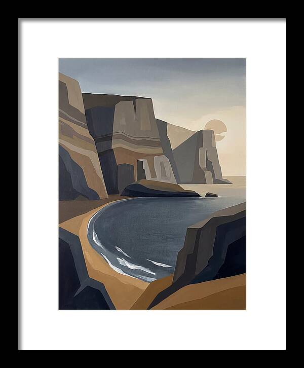 Coastal Cliffs Under Twilight