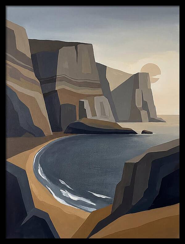 Coastal Cliffs Under Twilight