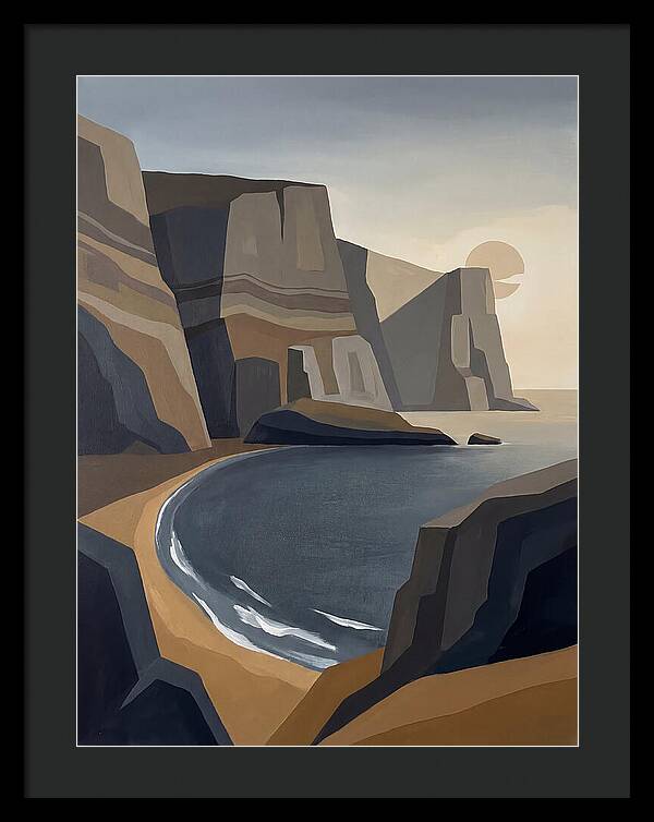 Coastal Cliffs Under Twilight