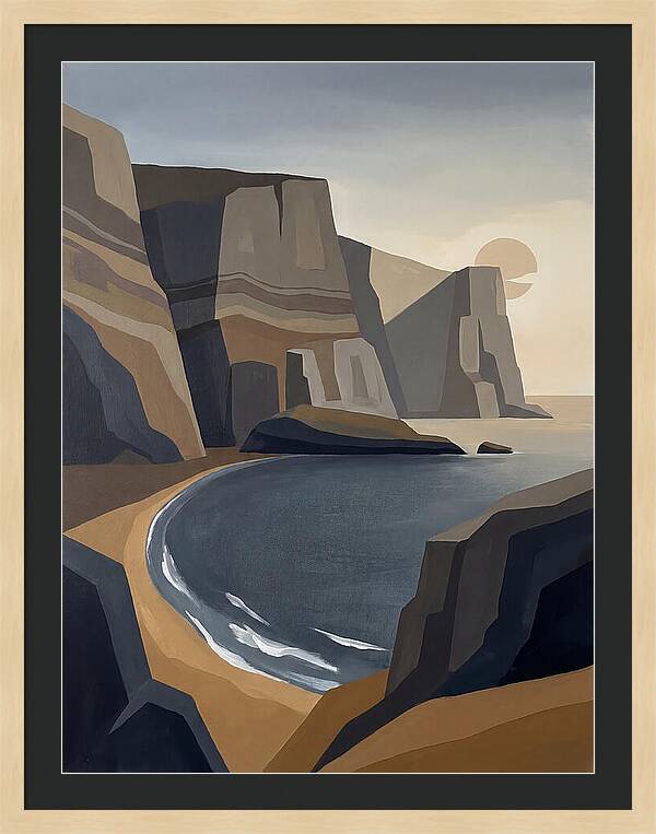 Coastal Cliffs Under Twilight