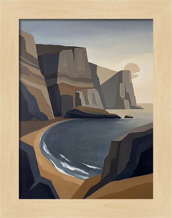 Coastal Cliffs Under Twilight