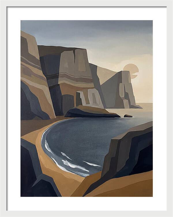 Coastal Cliffs Under Twilight