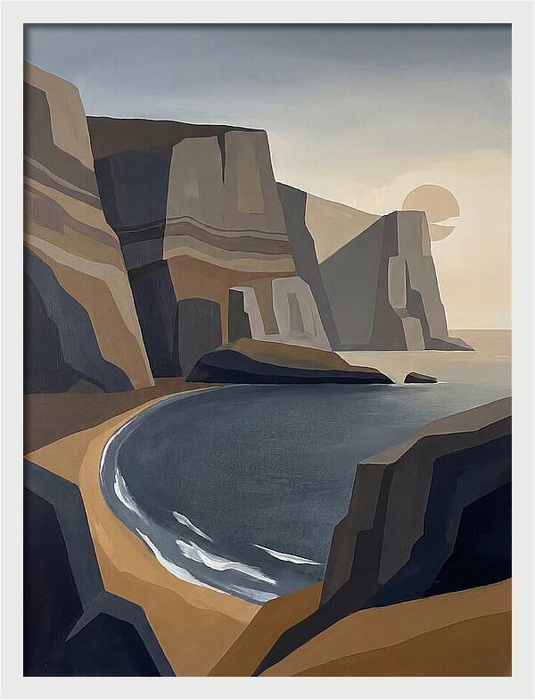 Coastal Cliffs Under Twilight
