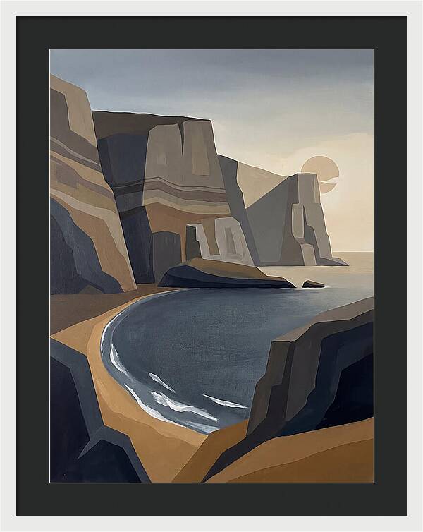 Coastal Cliffs Under Twilight