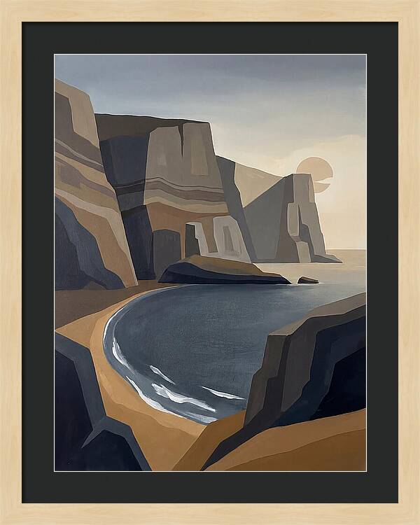 Coastal Cliffs Under Twilight