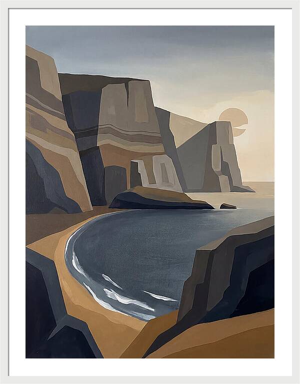 Coastal Cliffs Under Twilight
