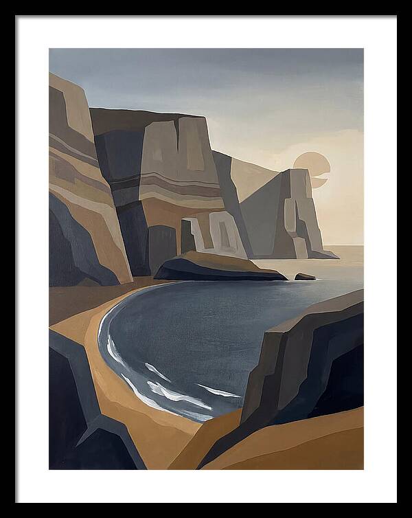 Coastal Cliffs Under Twilight