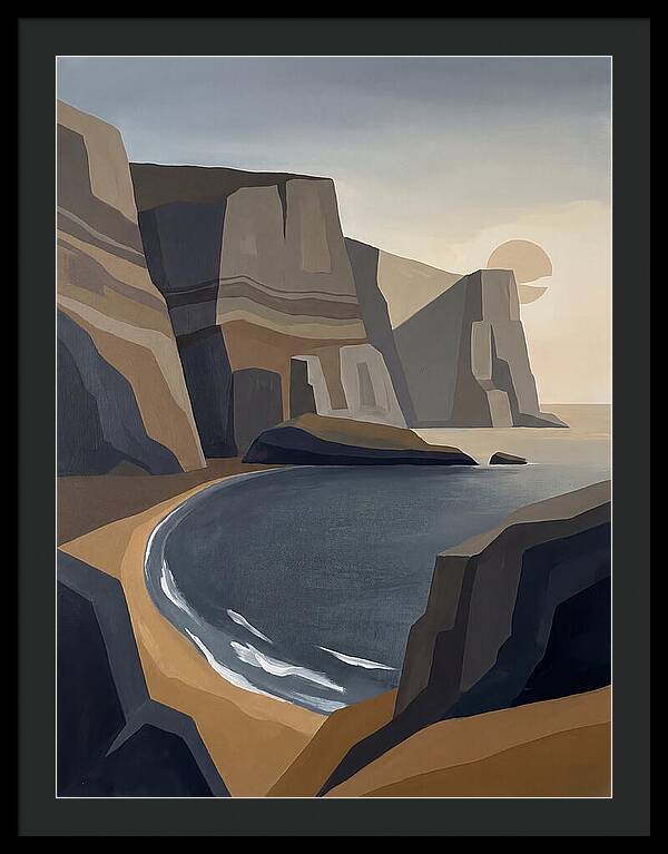 Coastal Cliffs Under Twilight