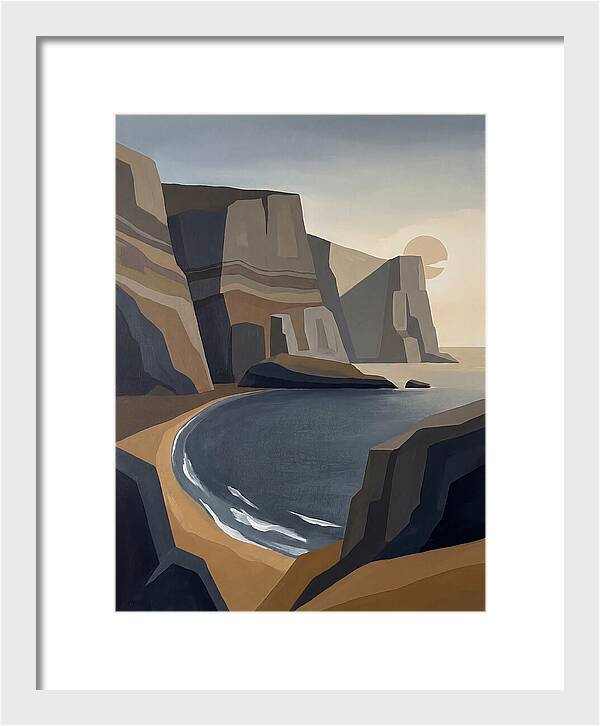 Coastal Cliffs Under Twilight