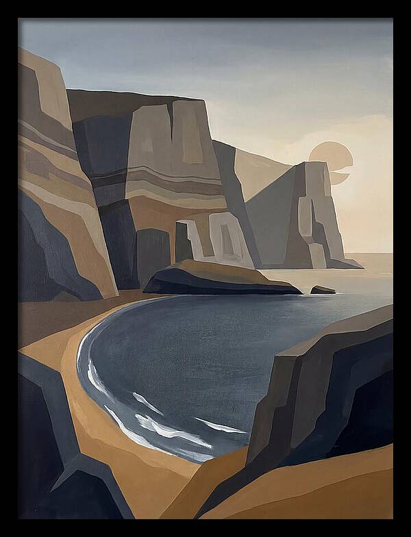 Coastal Cliffs Under Twilight