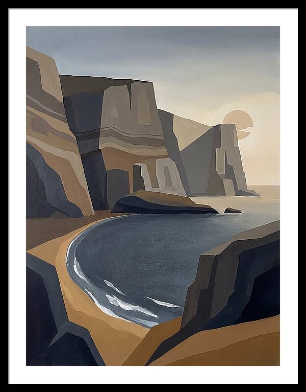 Coastal Cliffs Under Twilight