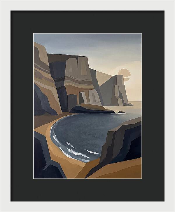 Coastal Cliffs Under Twilight