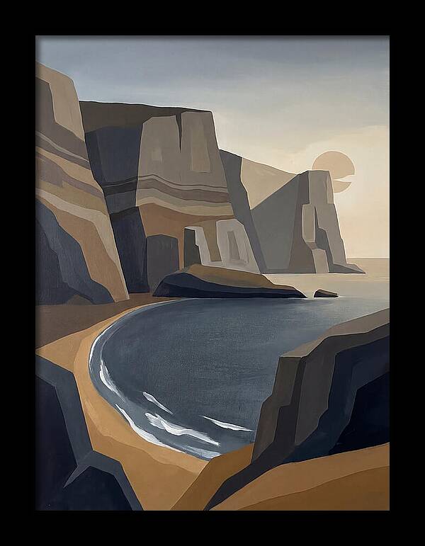 Coastal Cliffs Under Twilight