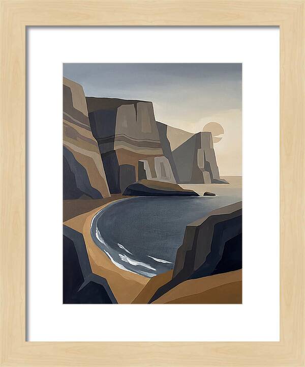 Coastal Cliffs Under Twilight