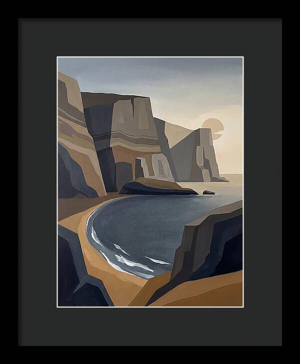 Coastal Cliffs Under Twilight
