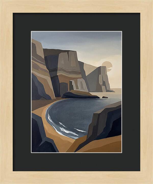 Coastal Cliffs Under Twilight