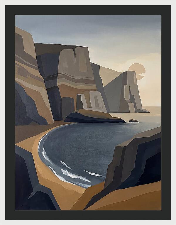 Coastal Cliffs Under Twilight