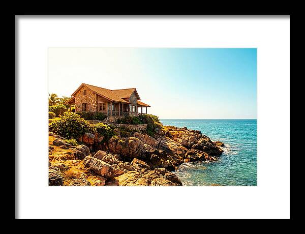 Coastal Cottage Overlooking Rocky Shore