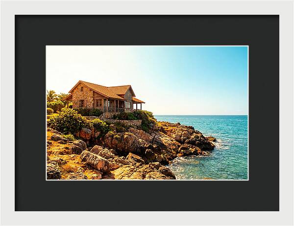 Coastal Cottage Overlooking Rocky Shore