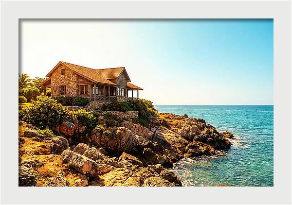 Coastal Cottage Overlooking Rocky Shore