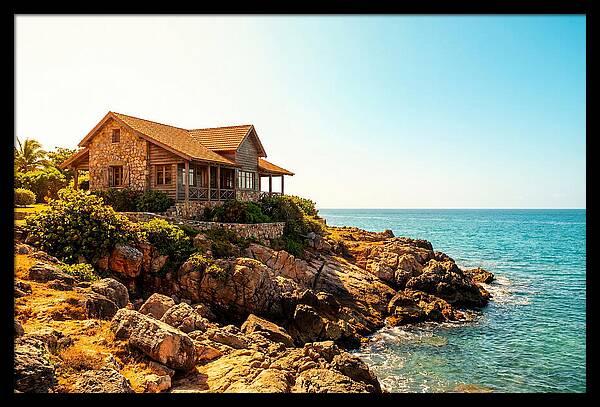 Coastal Cottage Overlooking Rocky Shore