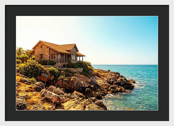 Coastal Cottage Overlooking Rocky Shore