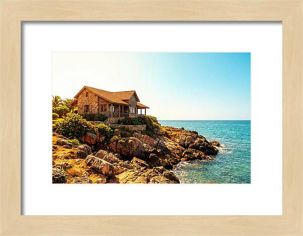 Coastal Cottage Overlooking Rocky Shore
