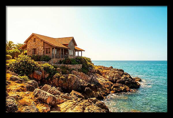 Coastal Cottage Overlooking Rocky Shore