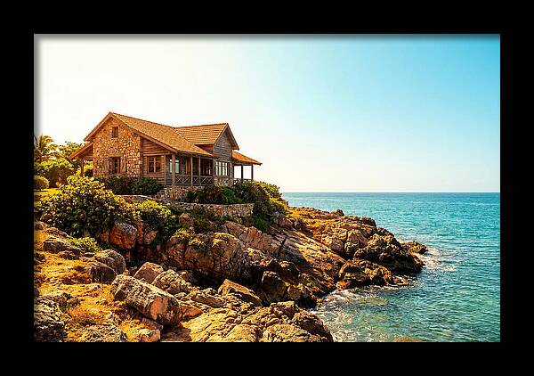 Coastal Cottage Overlooking Rocky Shore