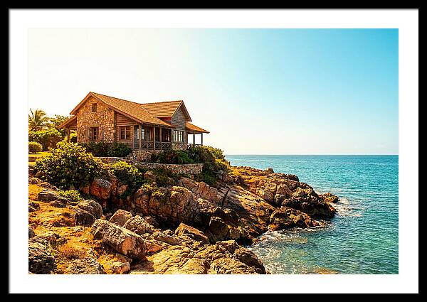 Coastal Cottage Overlooking Rocky Shore