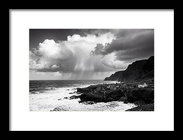 Coastal Drama In Black And White