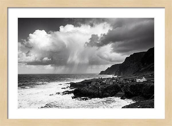 Coastal Drama In Black And White