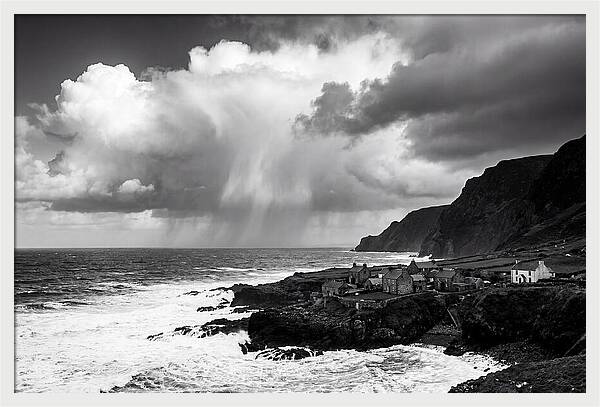Coastal Drama In Black And White