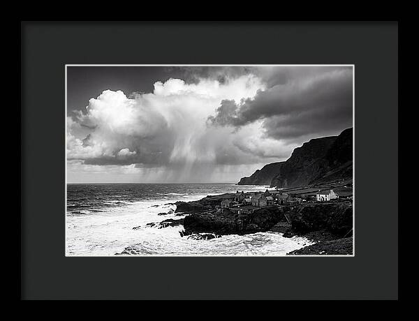 Coastal Drama In Black And White