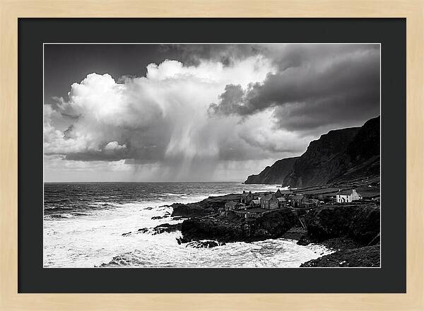 Coastal Drama In Black And White