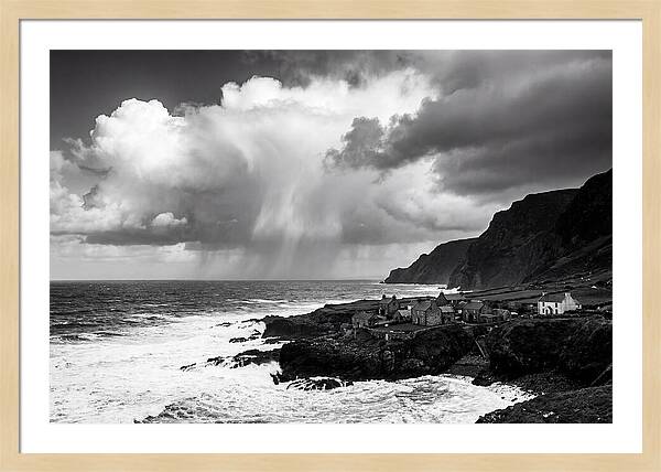 Coastal Drama In Black And White
