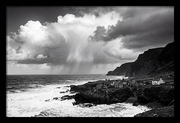 Coastal Drama In Black And White