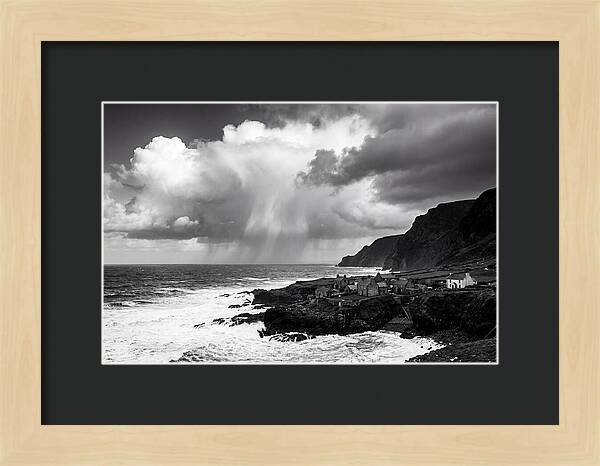 Coastal Drama In Black And White