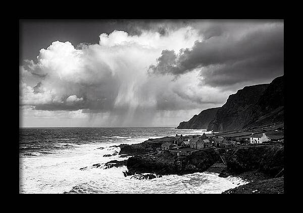 Coastal Drama In Black And White