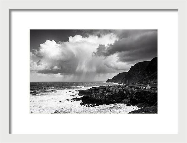Coastal Drama In Black And White