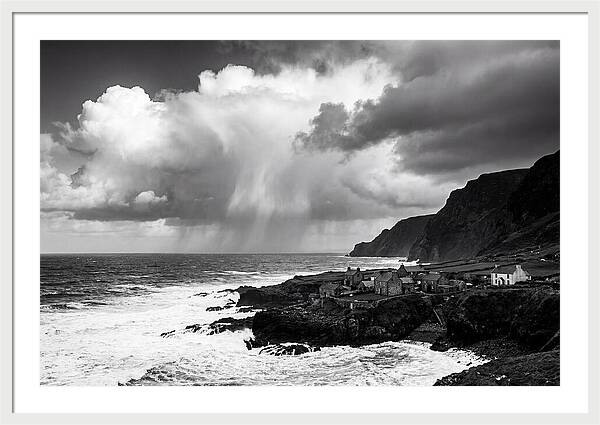 Coastal Drama In Black And White