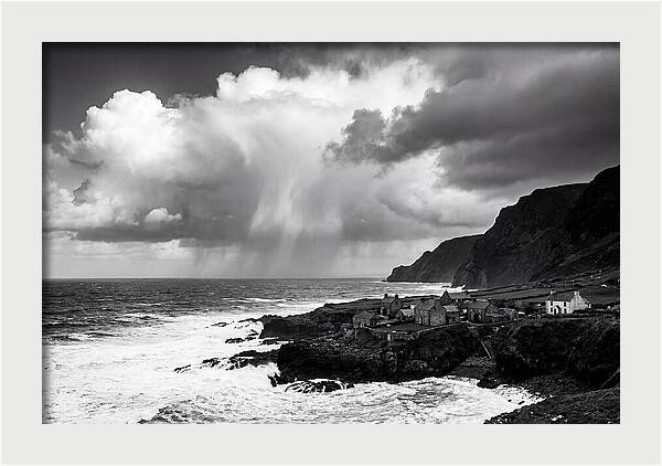 Coastal Drama In Black And White
