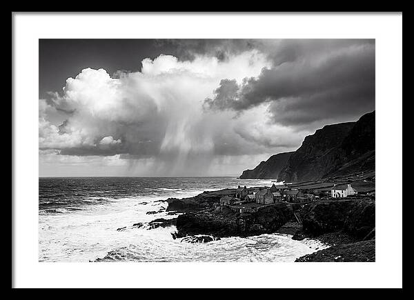 Coastal Drama In Black And White