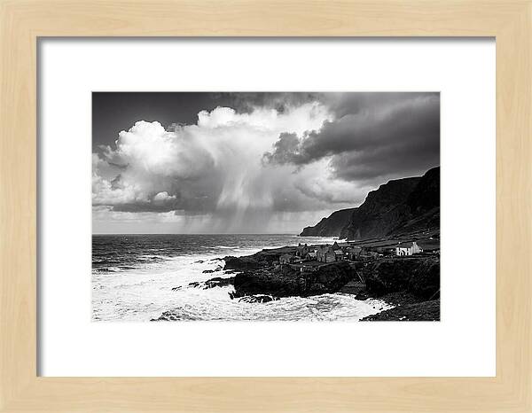 Coastal Drama In Black And White