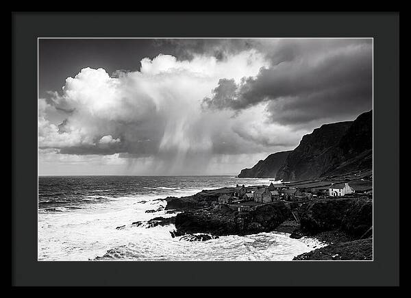 Coastal Drama In Black And White