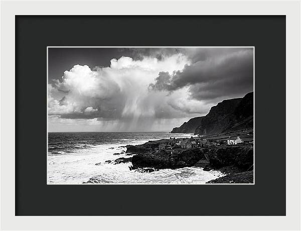 Coastal Drama In Black And White