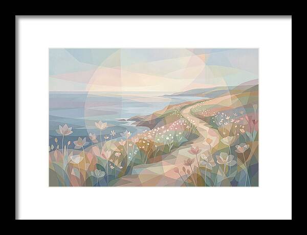 Coastal Path Lined With Wildflowers